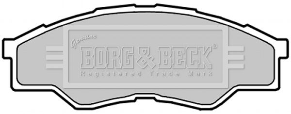 BORG & BECK Комплект тормозных колодок, дисковый тормоз BBP2032